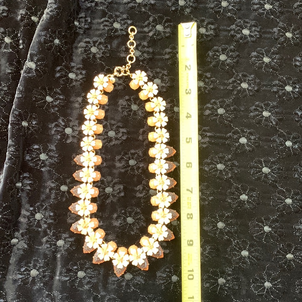 J Crew acrylic and enamel necklace